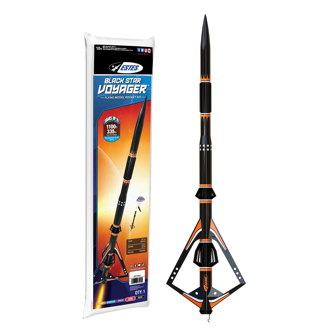 7222 Black Star Voyager Rocket