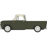 Oxford Diecast 87CP65008 Chevrolet Stepside Pickup 1965 - Dark Green / Ivory
