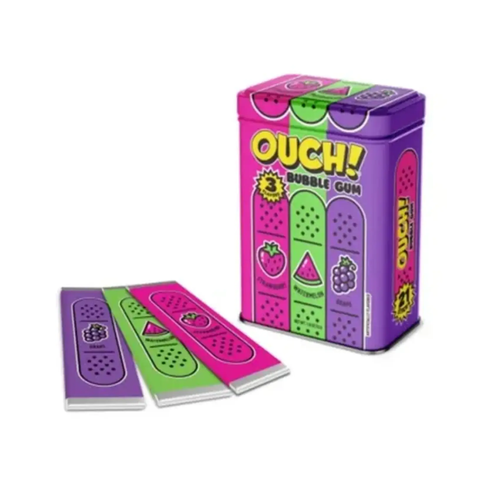 Ouch! Bubble Gum Band-Aids Tin