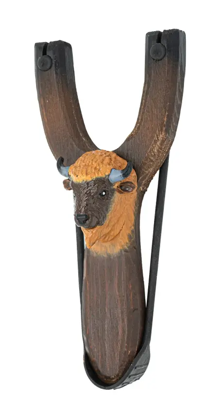 Buffalo Wooden Animal Slingshot