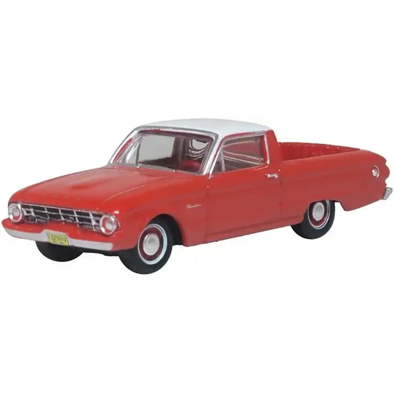 Oxford Diecast 87FA60001 Ford Falcon Ranchero 1960 - Montecarlo Red / Corinthian White