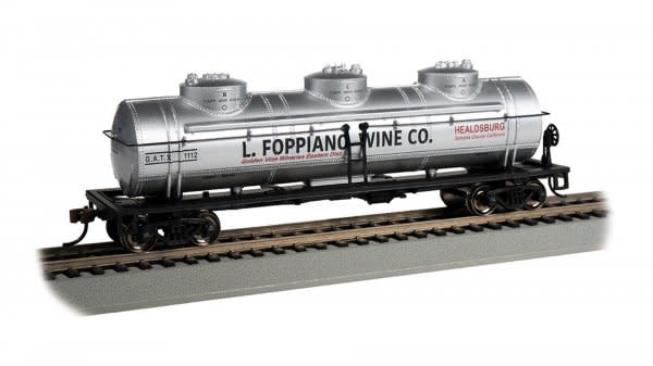 17114 HO 40' 3-Dome Tank Car L.Foppiano Wine Co. #1112