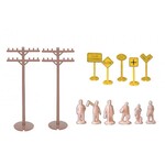 Bachmann 42104 HO 60pcs Layout Accessories Assortment