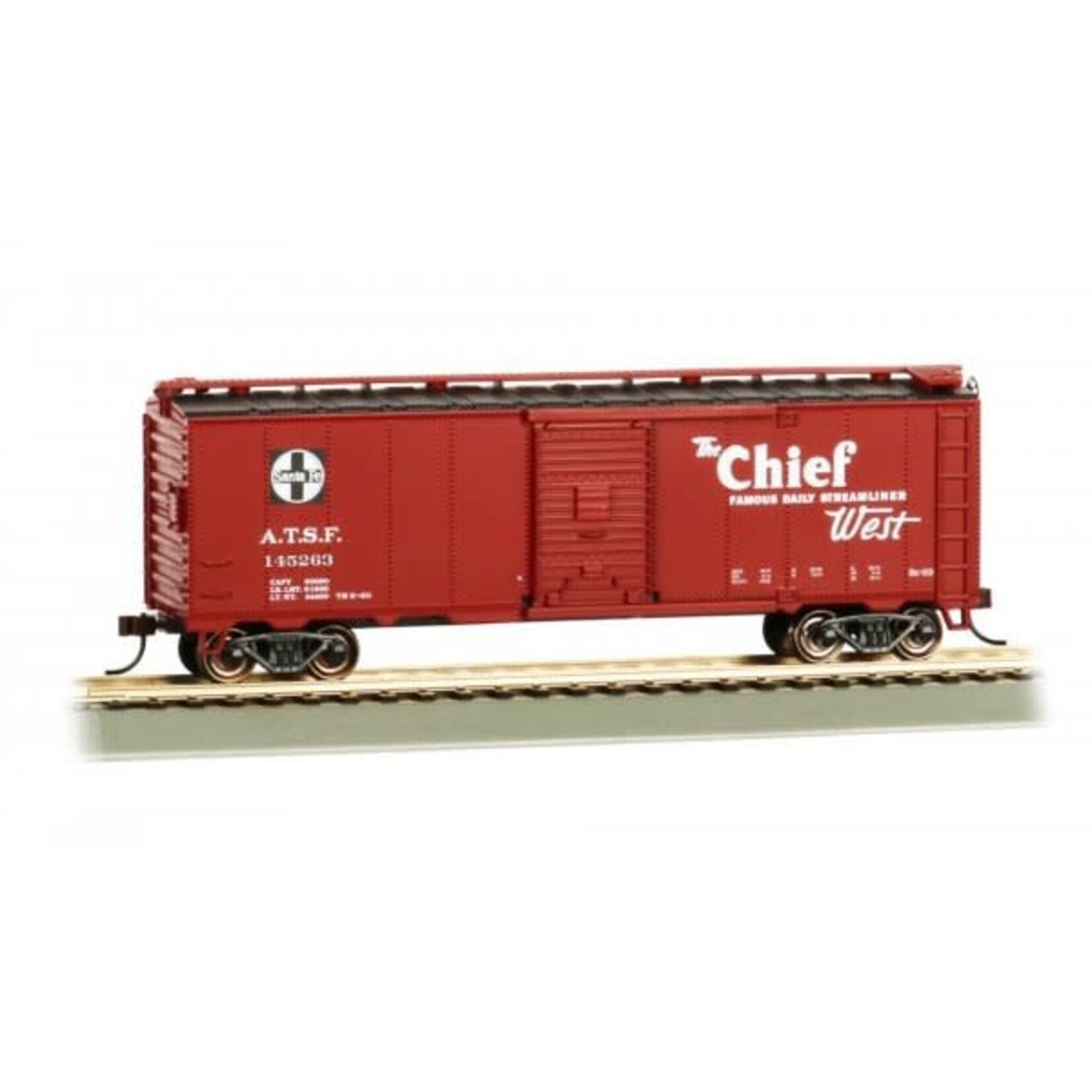 Bachmann 16507 HO 40 Santa Fe Map Box Car Chief 145263