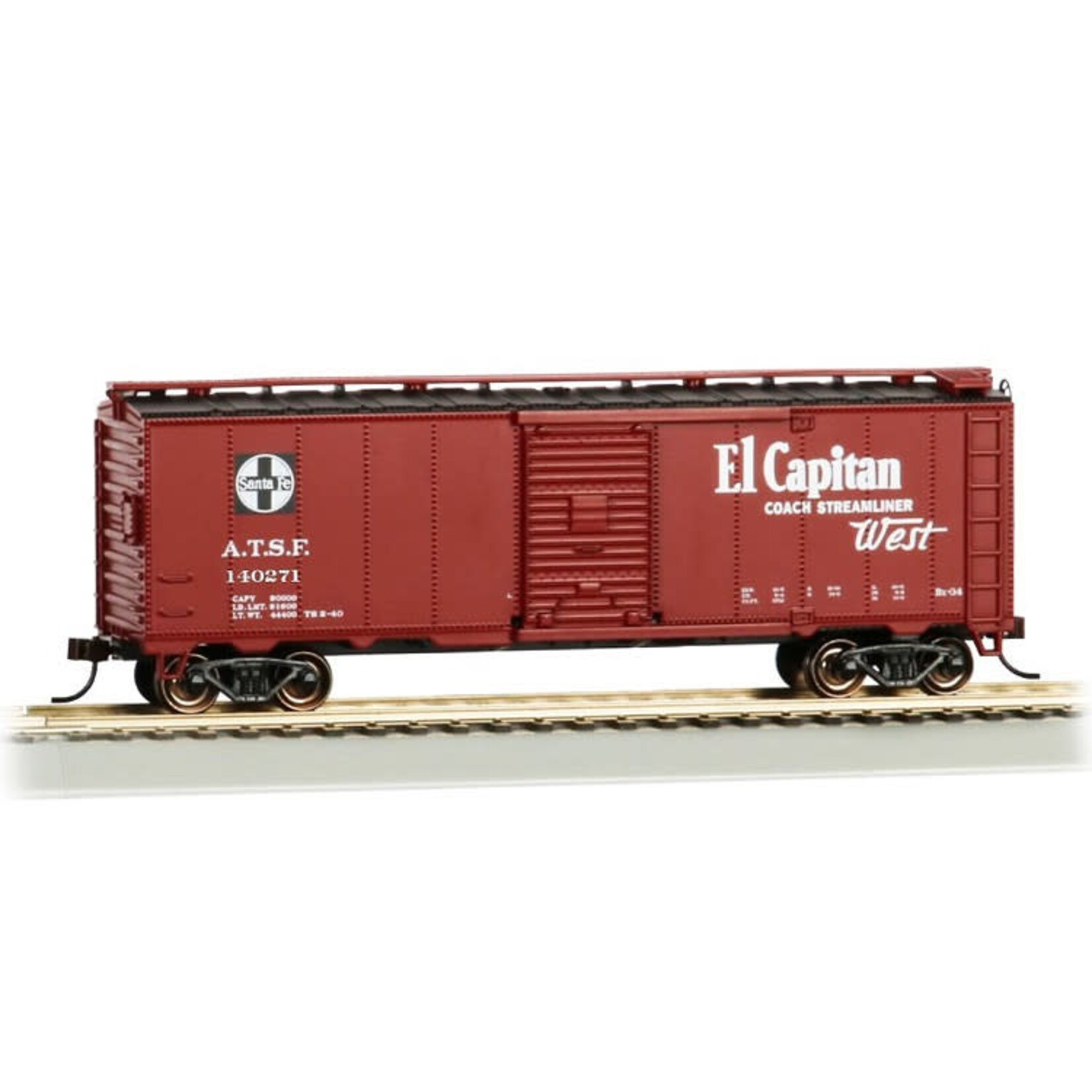 Bachmann 16506 HO 40 Santa Fe Map Box Car El Captain 140271