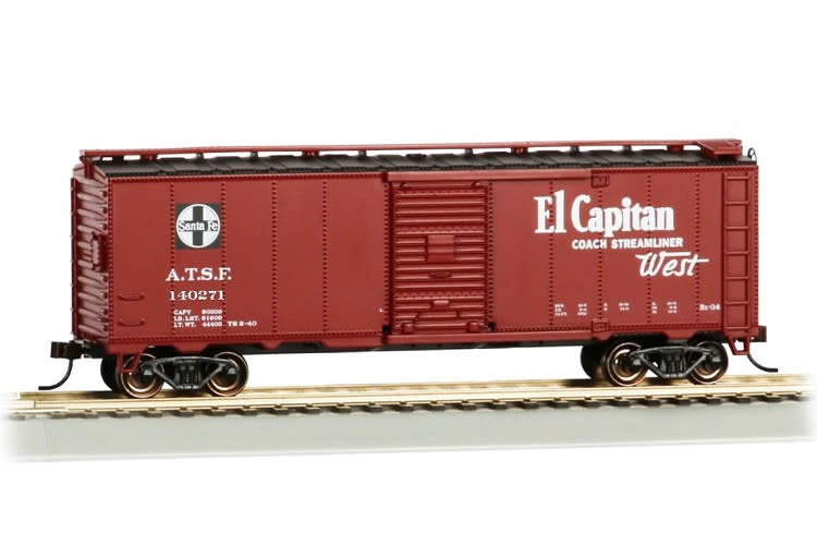 16506 HO 40 Santa Fe Map Box Car El Captain 140271