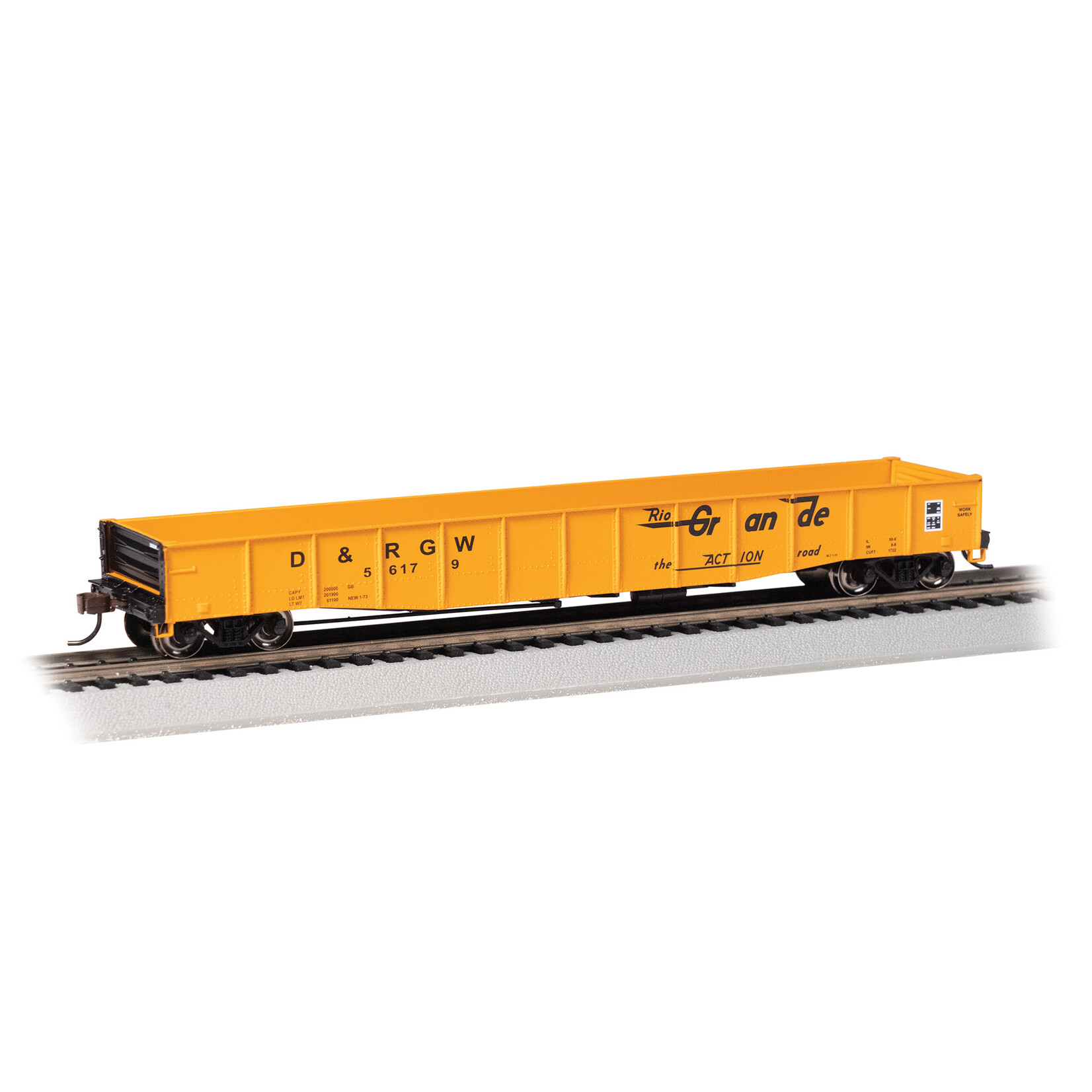 Bachmann 74806 HO 50' Gondola w/o Load D&RGW 56179