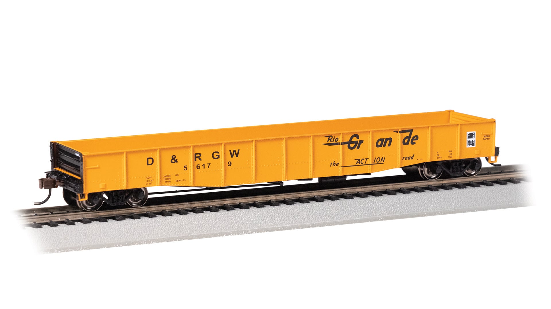 74806 HO 50' Gondola w/o Load D&RGW 56179