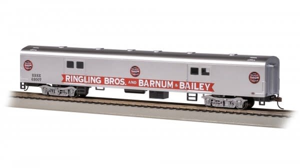 14412 HO 72 Smooth Side Baggage Ringling Brothers Barnum & Bailey Generator Car 63007