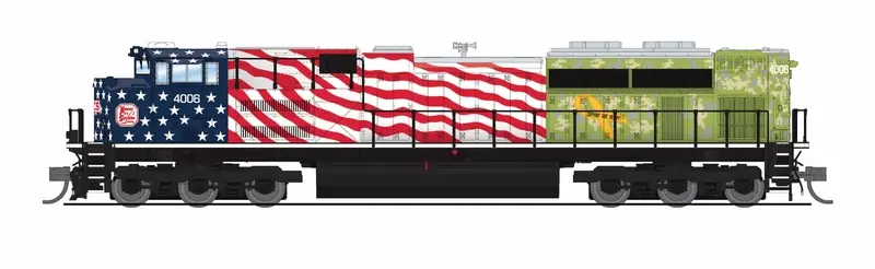9972 N EMD SD70ACe KCS #4006 Veteran's Day Salute Sound/DC/DCC