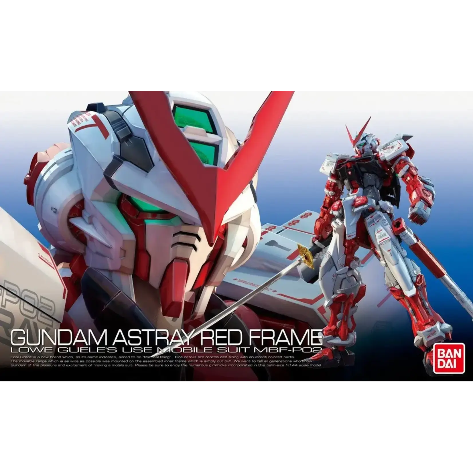 Bandai 2295837 RG #19 1/144 MBF-P02 Gundam Astray Red Frame Gundam SEED Astray