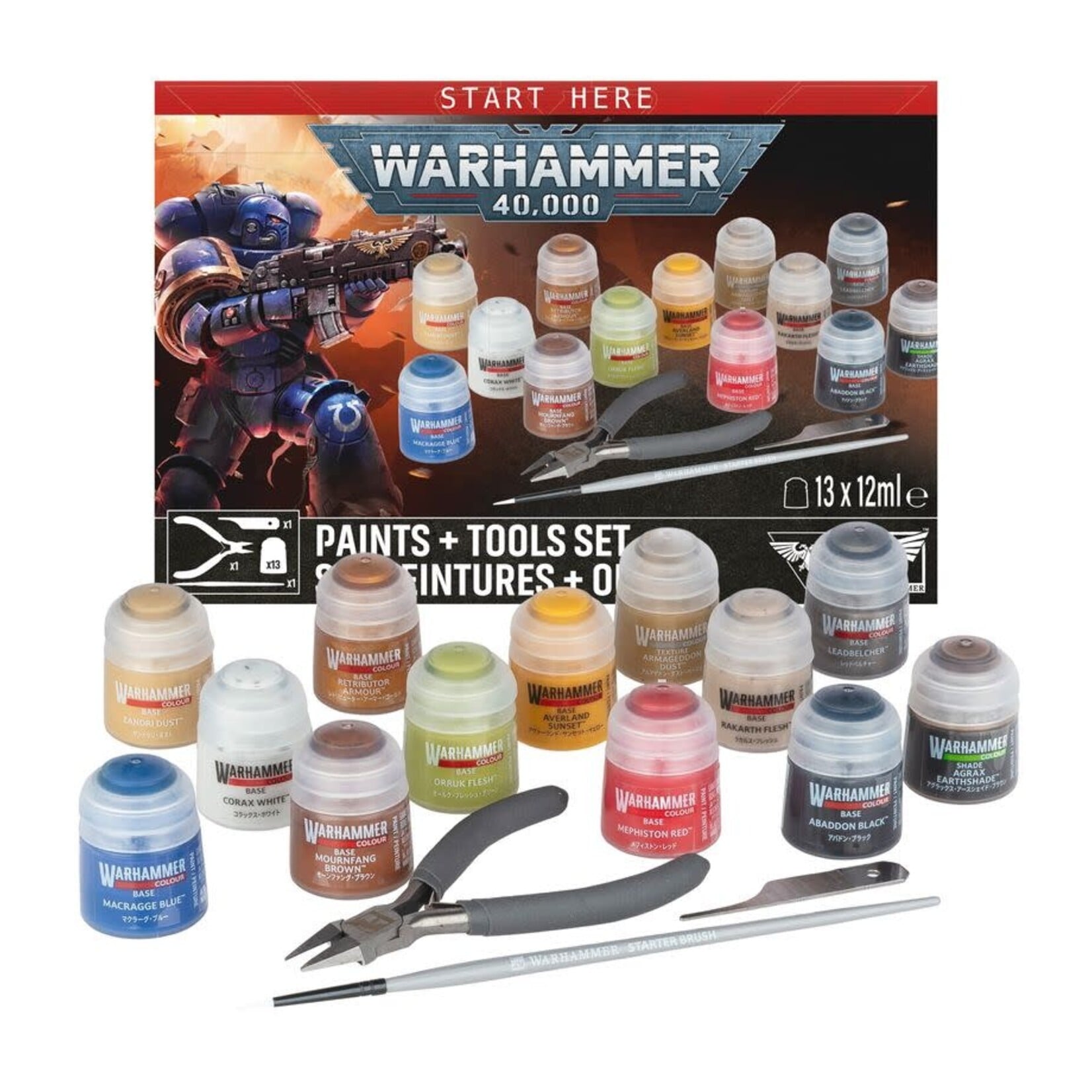 Warhammer 6012 40k Paints & Tools