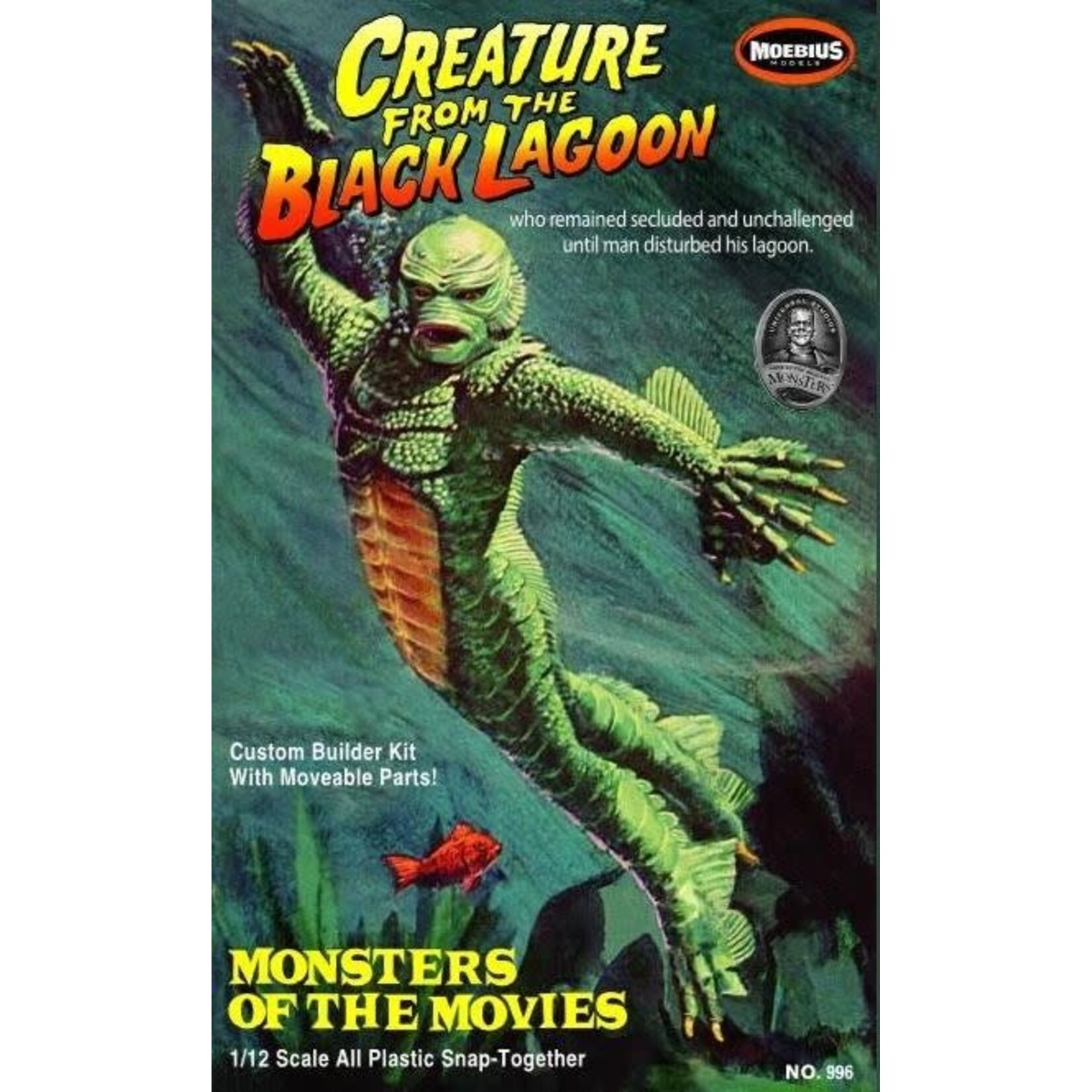 Moebius 996 1/12 Monsters of The Movies : Creature From The Black Lagoon Model Kit