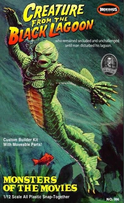 996 1/12 Monsters of The Movies : Creature From The Black Lagoon Model Kit