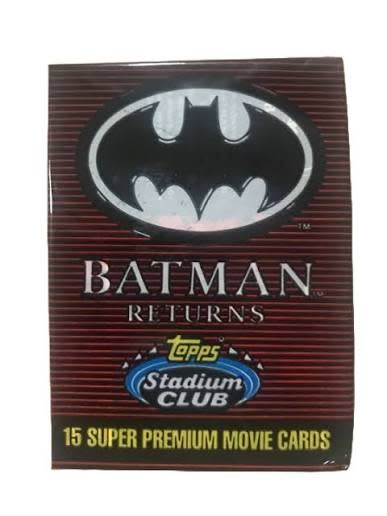 1991 Topps Stadium Club Batman Returns pack of 15 Cards