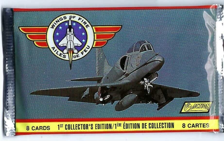 1992 Wings Of Fire Military Trading Cards Pack of 9 Cards