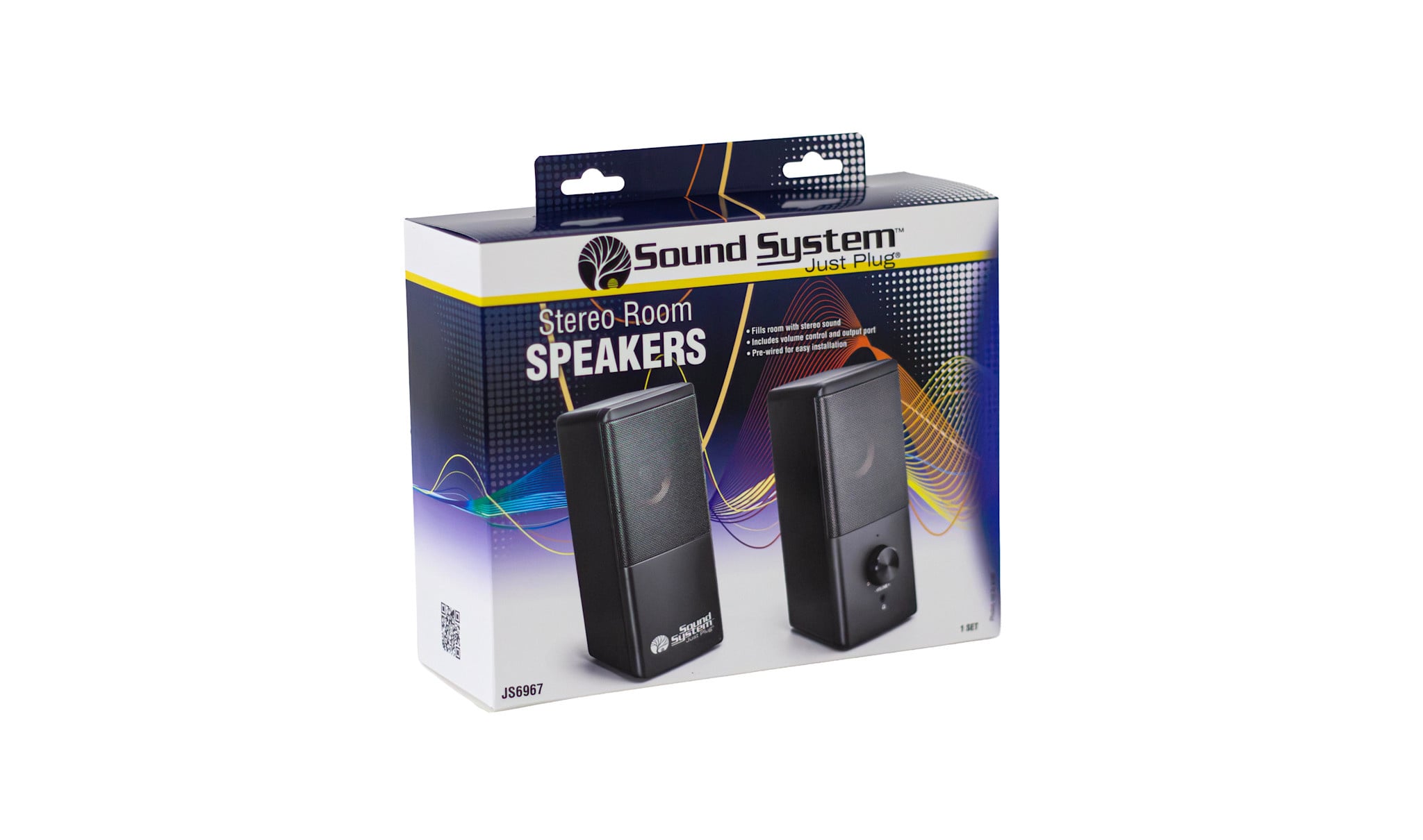6967 Stereo Room Speakers (L&R) - Just Plug Sound System