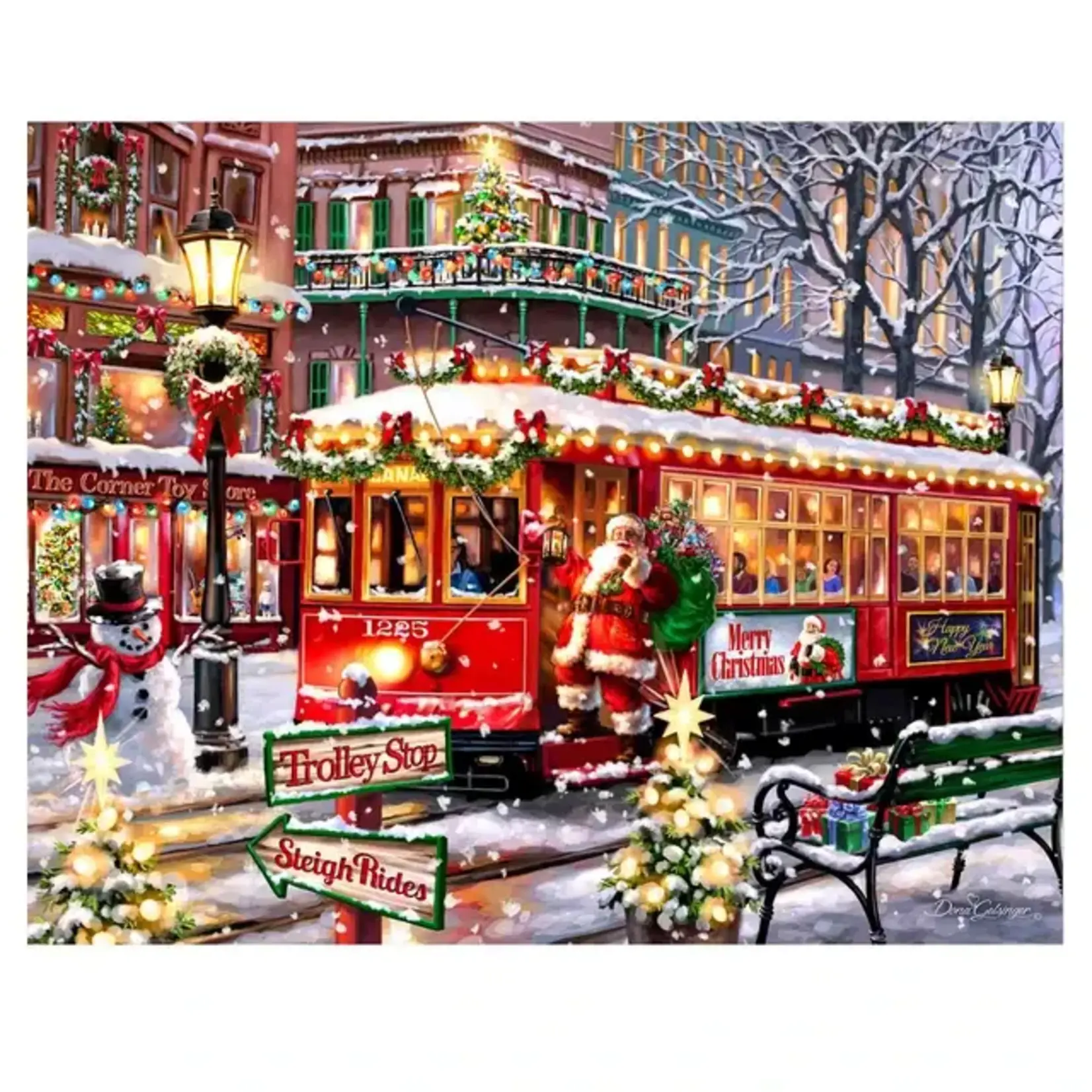 Springbok 3411376 Christmas Trolley 1000 Piece Puzzle