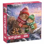 Springbok 3401858 Snowy Squirrels 500 Piece Puzzle