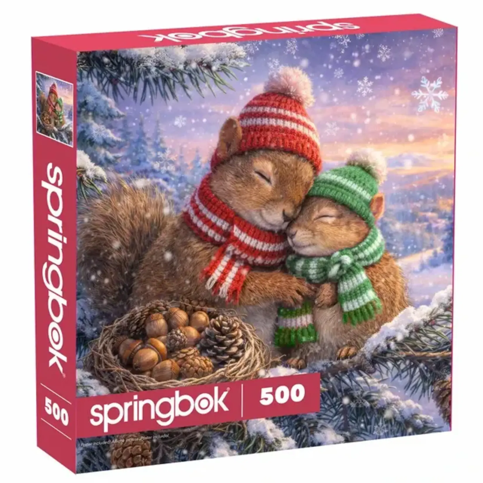 Springbok 3401858 Snowy Squirrels 500 Piece Puzzle