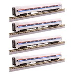 Kato 1068020 N Amfleet 1 4-Car Bookcase Set Ph. 3