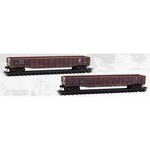 Micro Trains By Atlas 983102293 N 50' Steel Side 15 Panel Fixed End Gondola Fishbelly Sides CSX NS Family Tree and Beyond Weathered 2 Pack 915510 619560