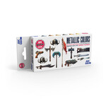 AK Interactive 17522 Quick Gen - Metallics (Set)