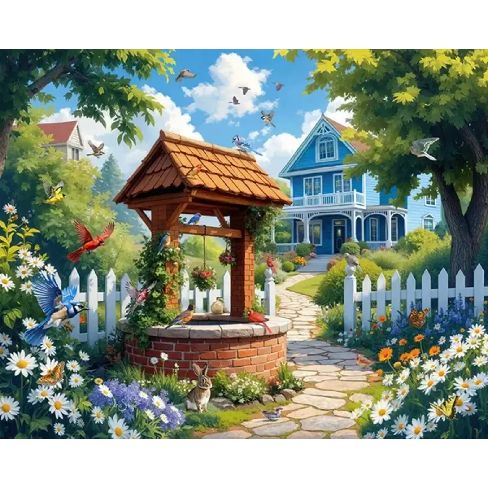 Springbok 3311362 Wishing Well Garden 1000 Piece Puzzle
