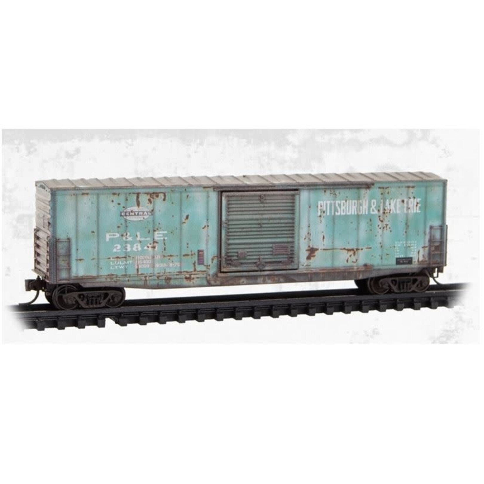 Micro Trains By Atlas 180144470 N 50' Single Door Box Car Weathered Pittsburgh & Lake Erie 23841