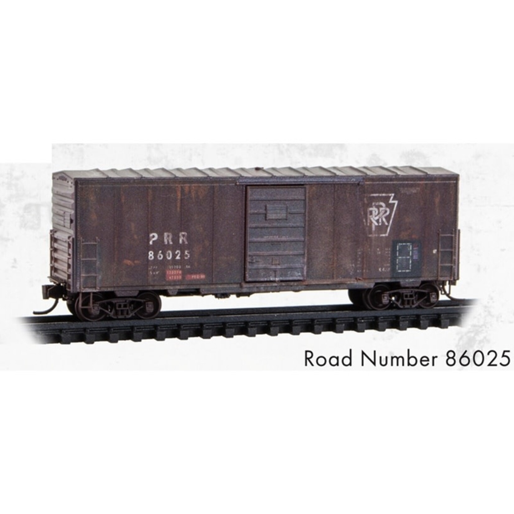 Micro Trains By Atlas 024144620 N 40' Single Door Box Car Weathered Pennsylvania 86025
