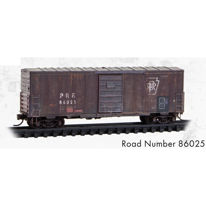 024144620 N 40' Single Door Box Car Weathered Pennsylvania 86025