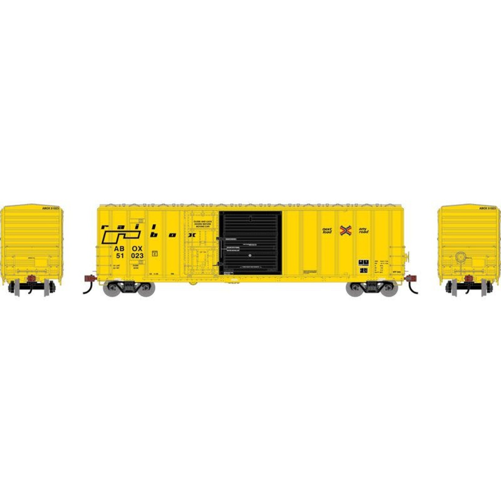 Athearn 2126 HO 50' FMC 5277 Combo Door Box Car ABOX 'Late' #51023
