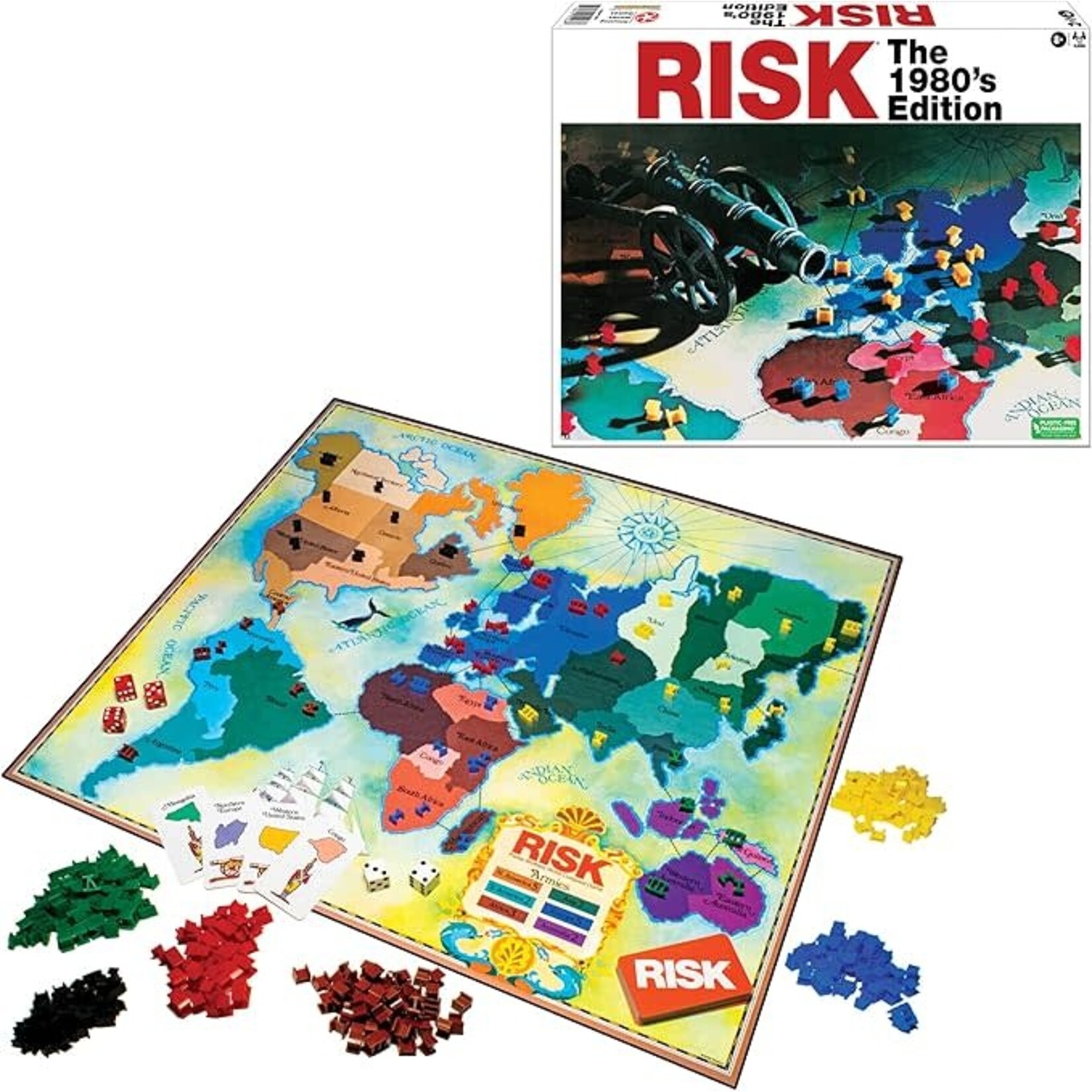 Continuum Games 1248 Risk The 1980's Edition Classic Strategy Game