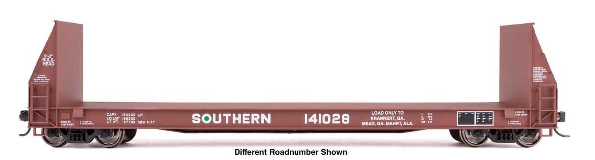 104539 HO Proto Pulpwood Flat Car SOU #141004