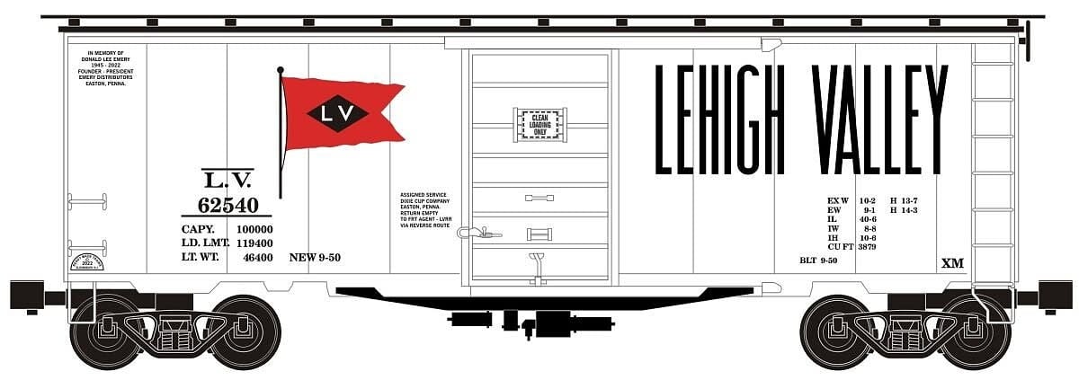 96438 O Boxcar Lehigh Valley