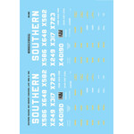 Micro Scale 48282 O Southern Bay Window Caboose Decals