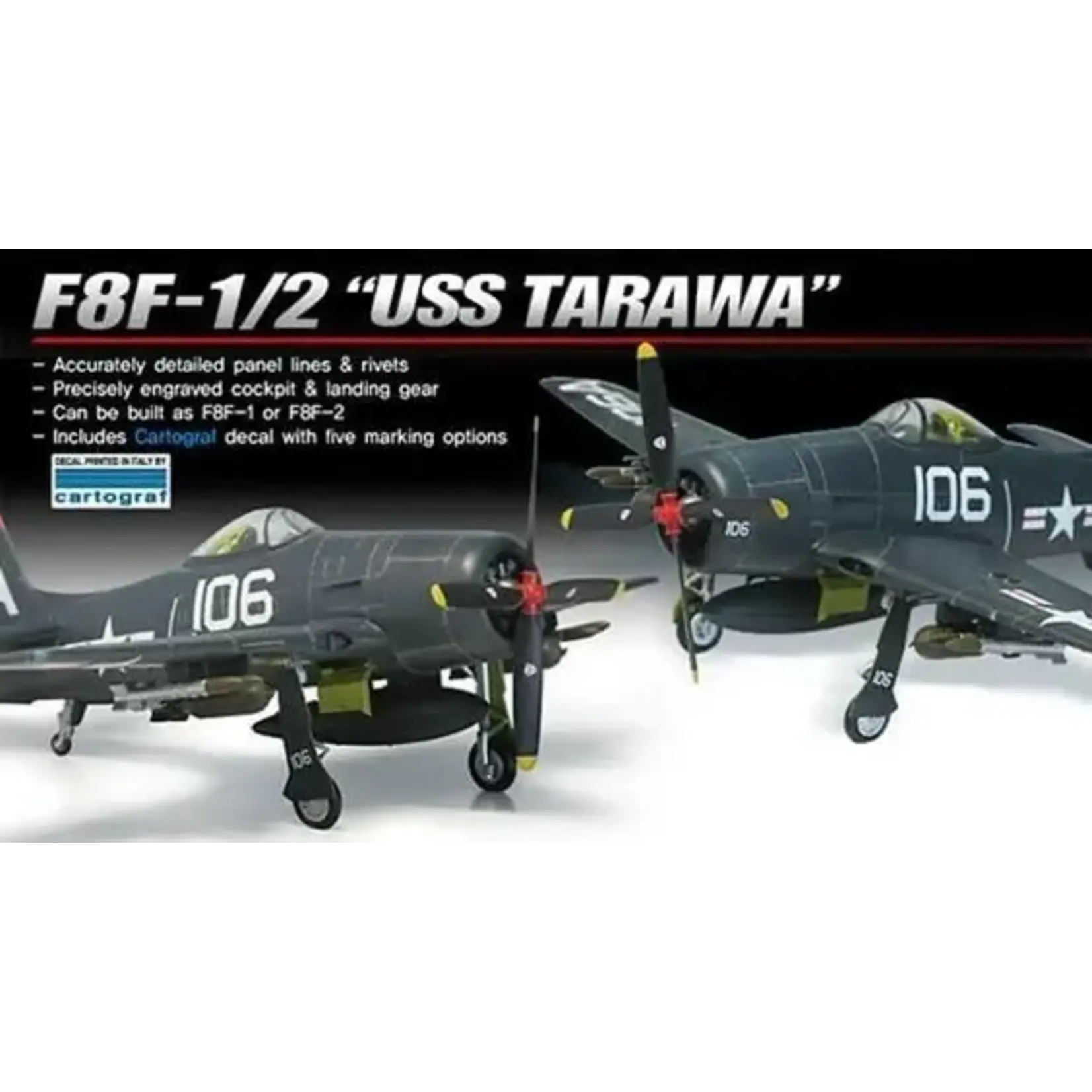 Academy 12313 F8F-1/2 USS Tarawa