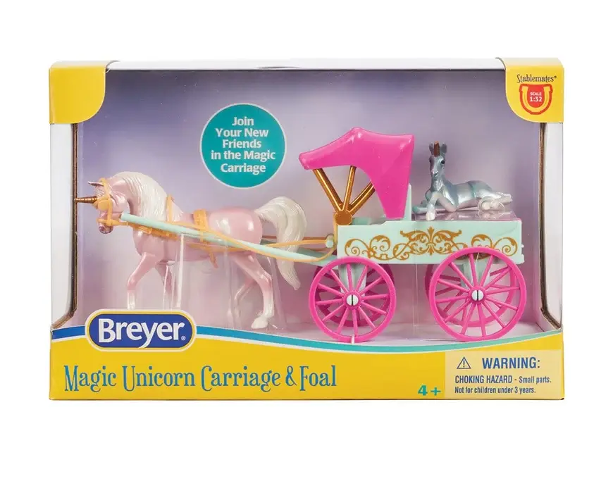 10666 Stablemates Unicorn Magic Carriage Playset 1:32