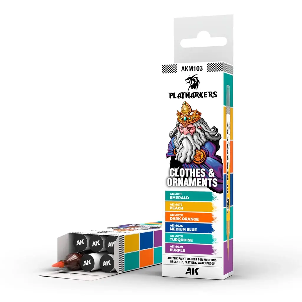 M103 Playmarkers Set - Clothes & Ornaments - 6 Ref