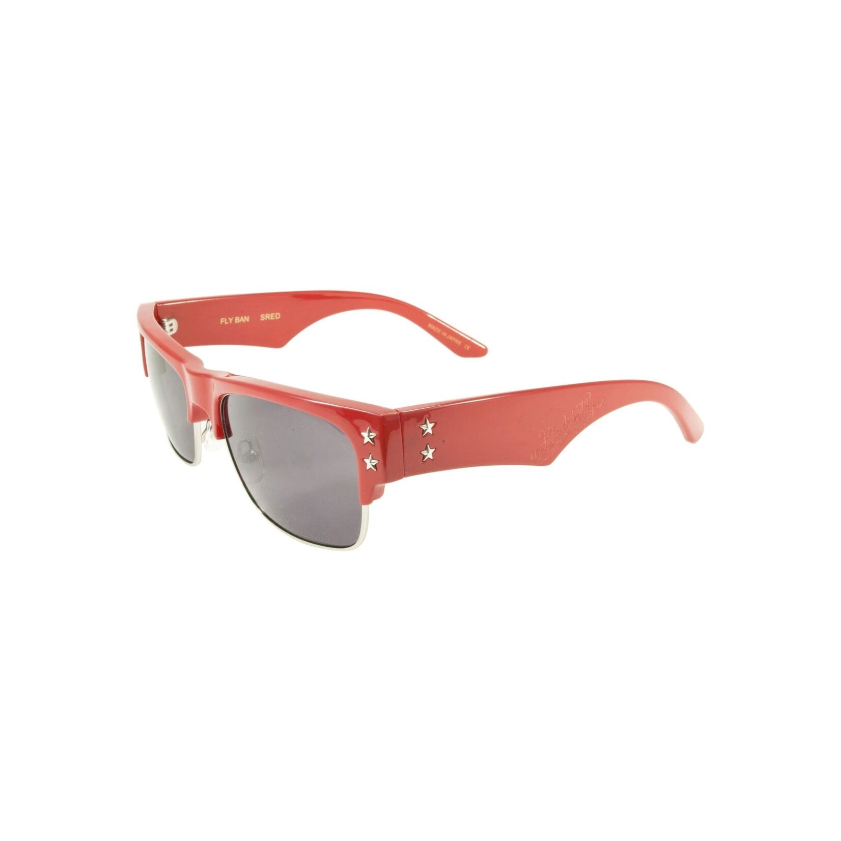 Black Flys FLY BAN - RED - SMOKE LENS-EYEWEAR