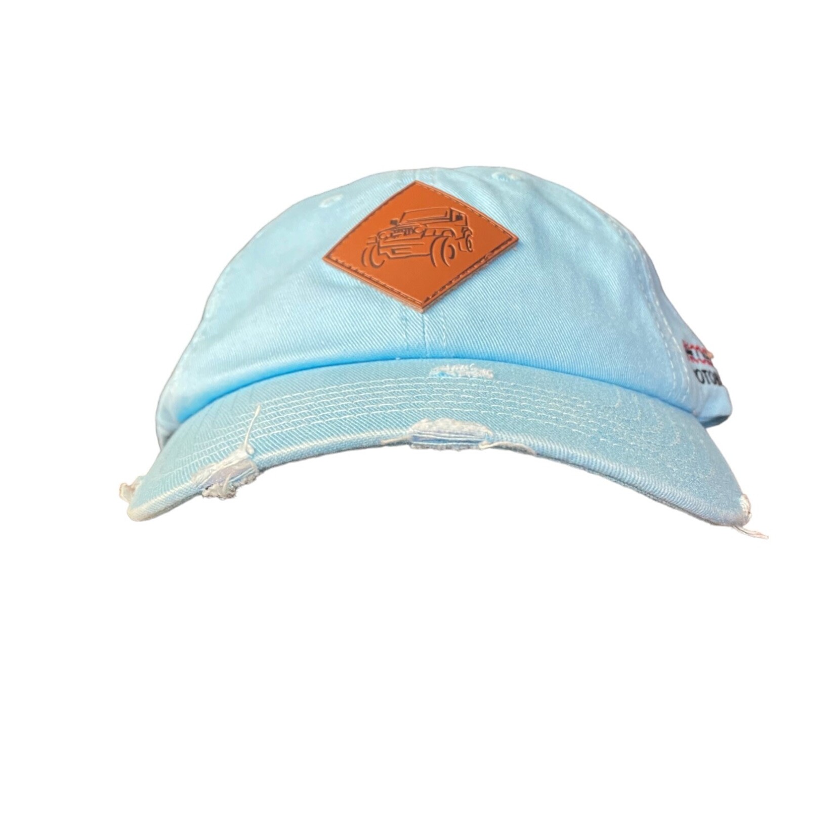 INCORRIGIBLE MOTORSPORTS INCORRIGIBLE OFF-ROAD WOMENS LEATHER PATCH 6 PANEL UNSTRUCTURED DISTRESSED SNAP BACK HAT