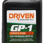 DRIVEN DRIVEN RACING GP-1 SYNTHETIC BLEND HIGH PERFROMANCE MOTOR OIL 20W50 1 QT 19506