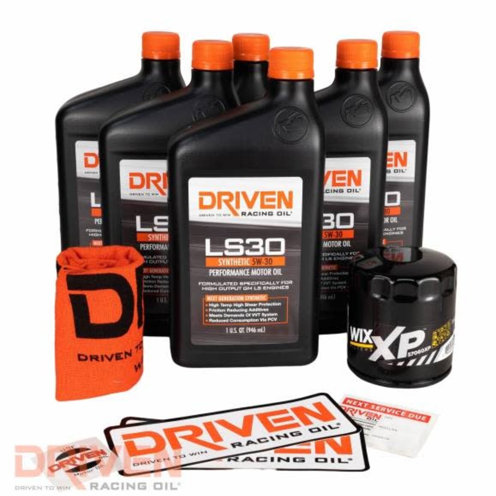 DRIVEN DRIVEN RACING OIL LS30 Oil Change Kit for Gen IV GM Engines (2007-Present) w/ 6 Qt Oil Capacity