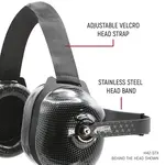 Rugged Radio H42-STX Stereo Headset behind the Head