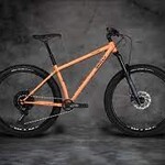 Surly Surly Karate Monkey Front Suspension Bike - 27.5", Steel, Peach Salmon Sundae, Large