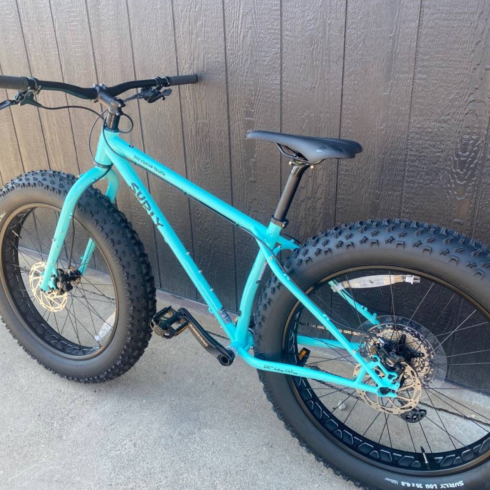 Surly Surly Ice Cream Truck Fat Bike - 26", Steel, Safety Mask Blue, Medium
