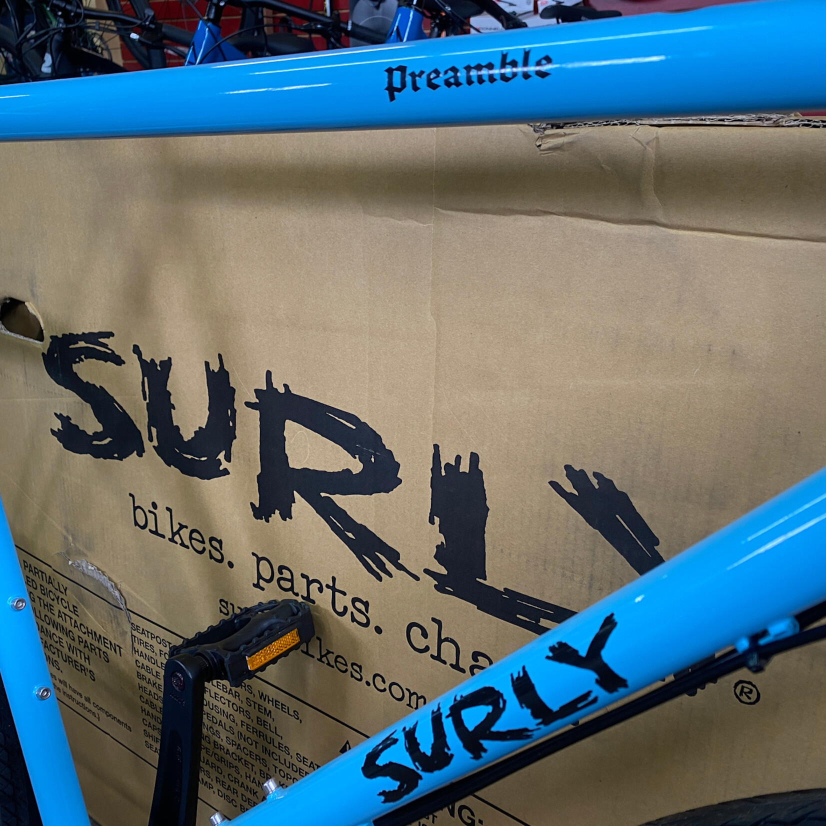 Surly Surly Preamble Flat Bar Bike - 700c, Skyrim Blue, X-Large