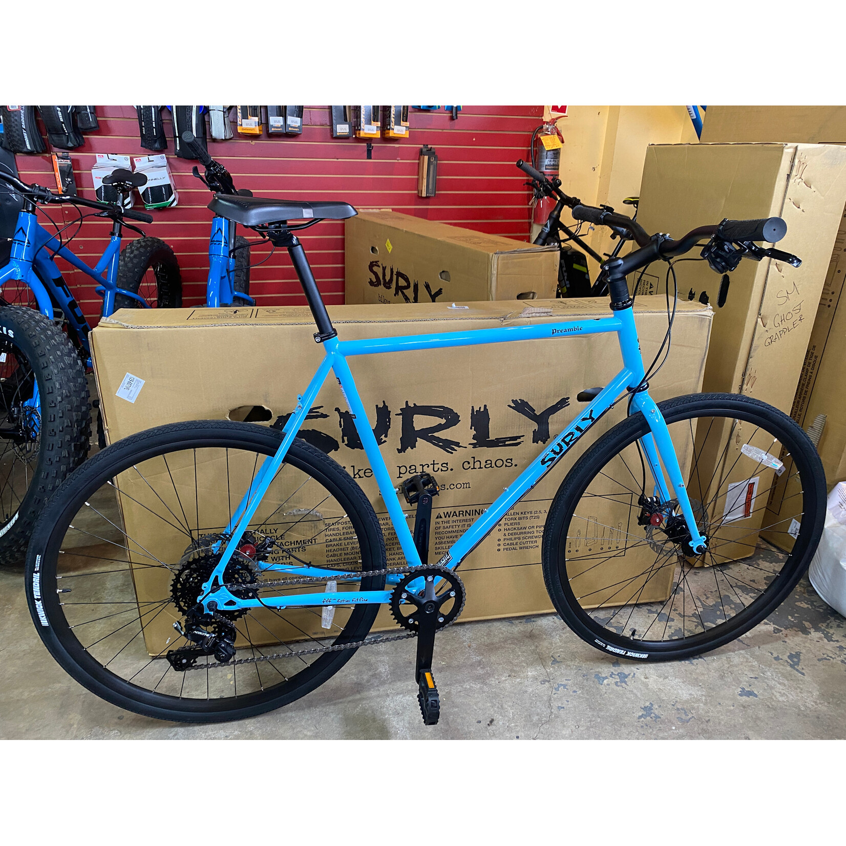 Surly Surly Preamble Flat Bar Bike - 700c, Skyrim Blue, X-Large