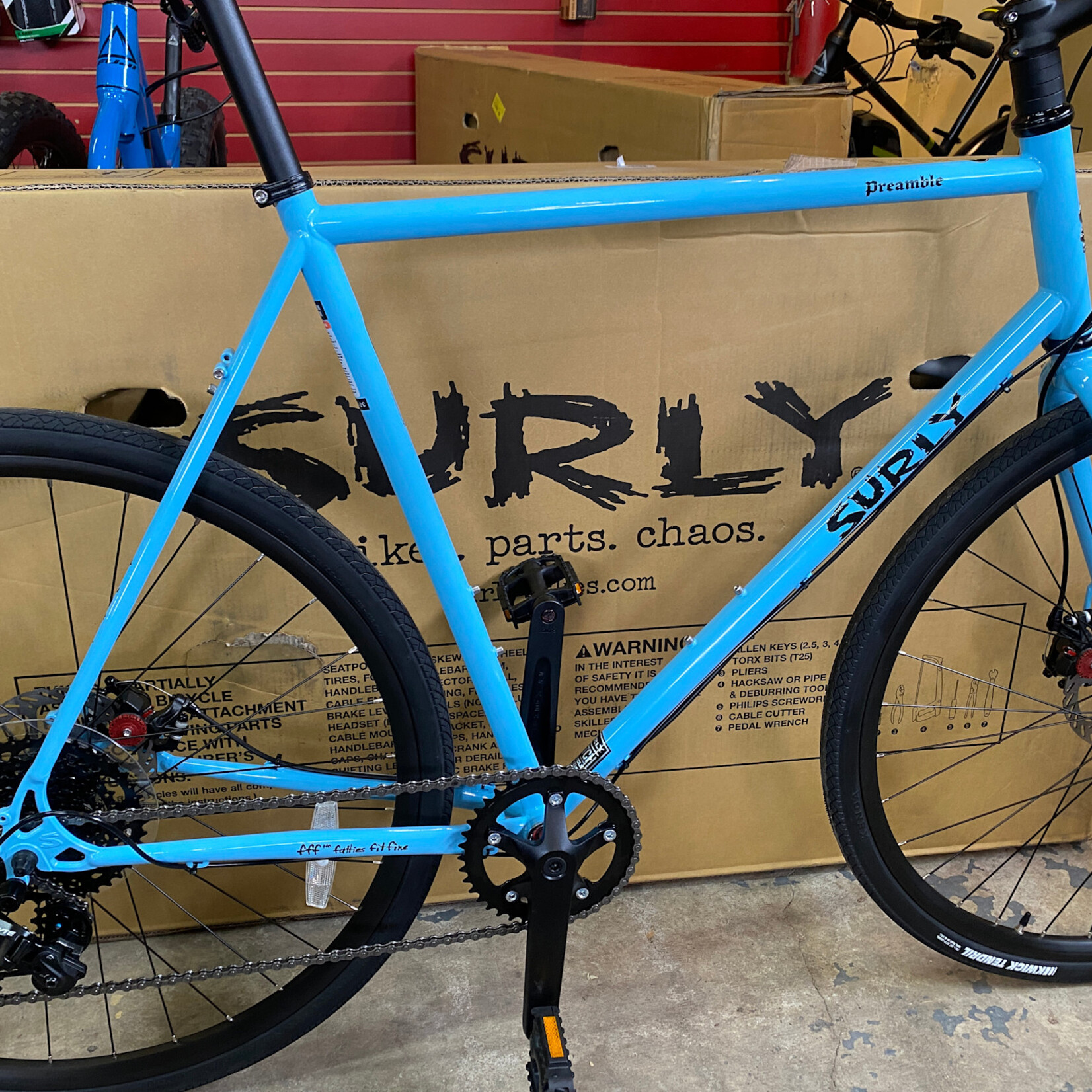 Surly Surly Preamble Flat Bar Bike - 700c, Skyrim Blue, X-Large