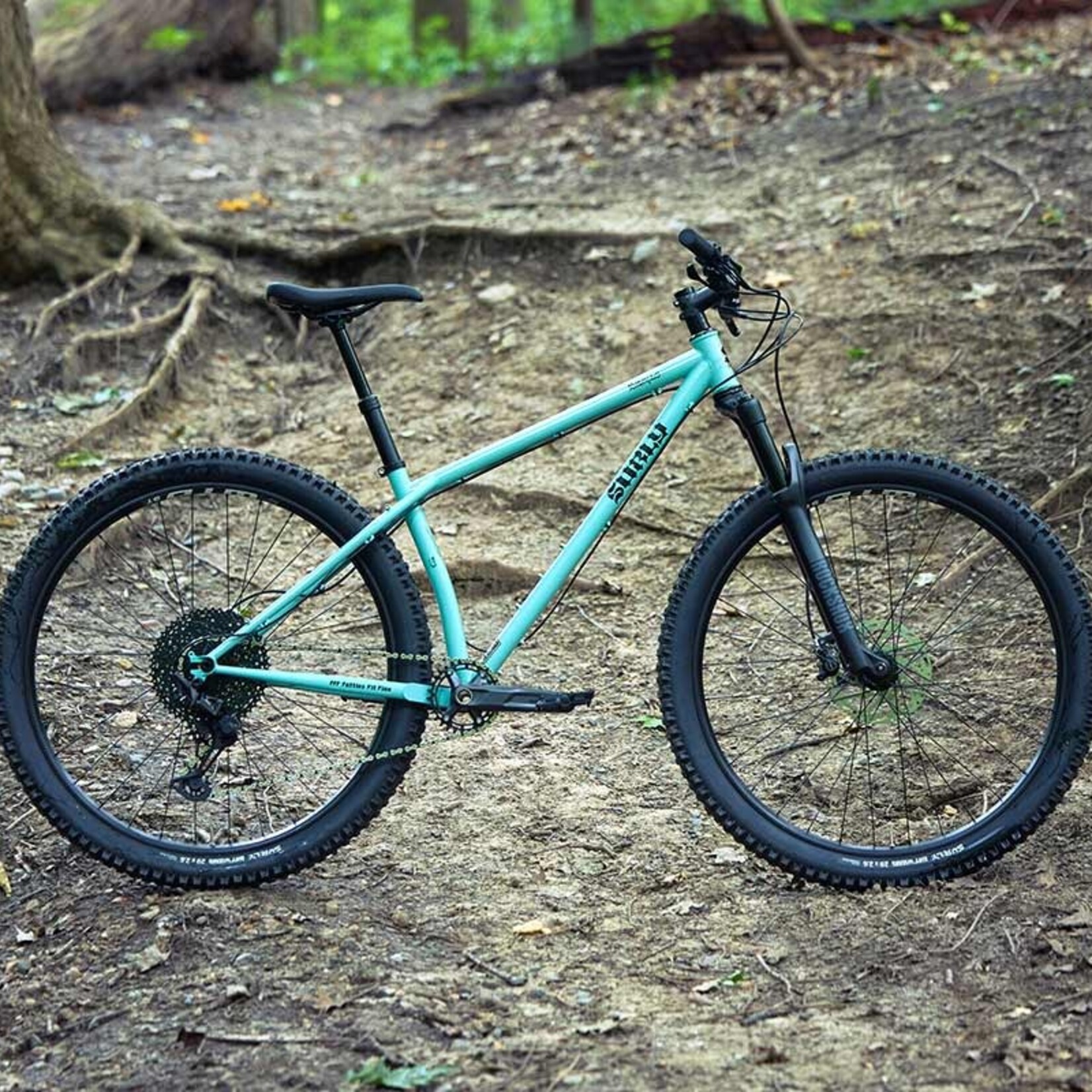 Surly Surly Krampus Front Suspension Bike - 29", Steel, Blue Oyster Coat, Small